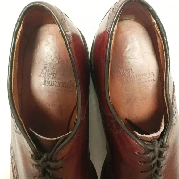 ALLEN EDMONDS SHELTON SADDLE MENS SHOES 9 B Narrow - Picture 5 of 8
